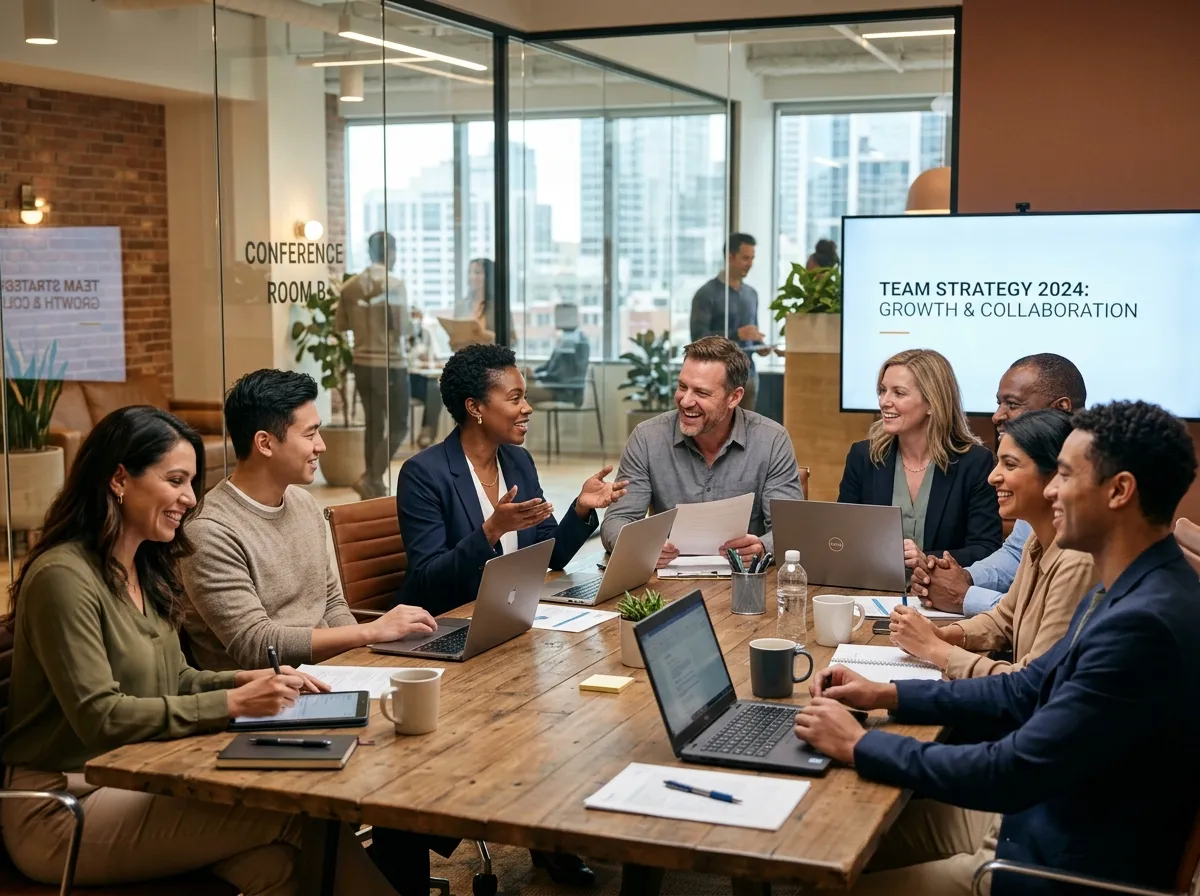 Independent agents collaborating in a modern professional setting