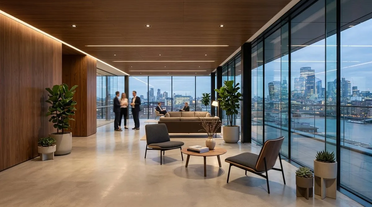 Samuels Insurance Group corporate headquarters at twilight