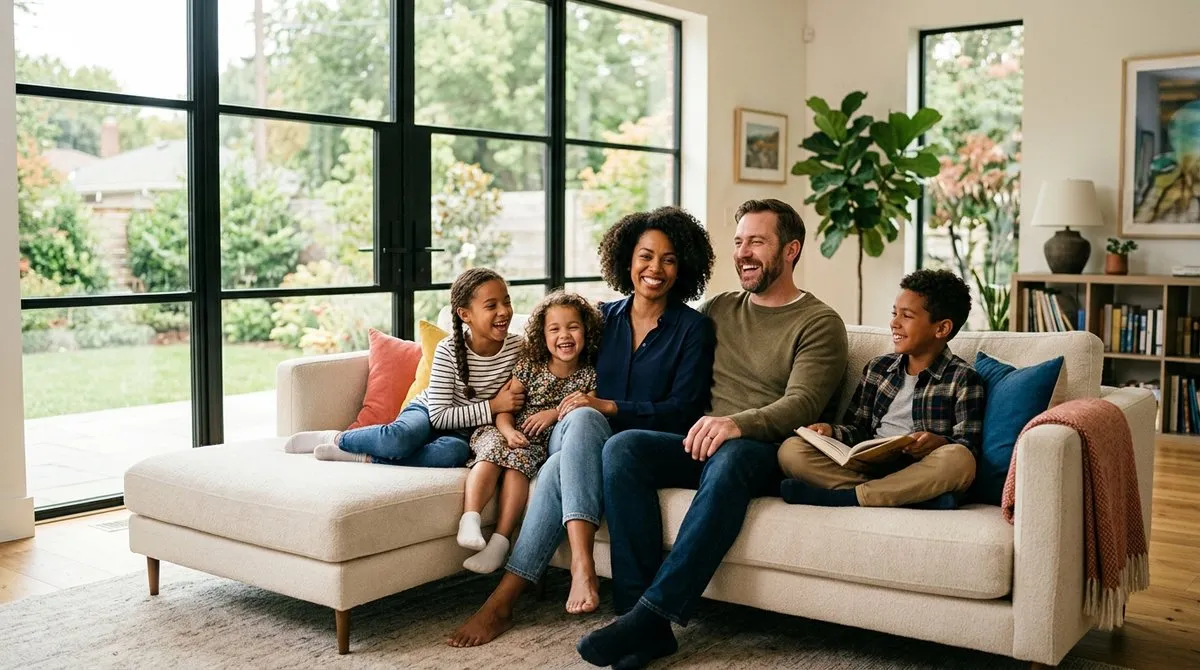 Samuels Insurance Group agent explaining supplemental coverage options to a family
